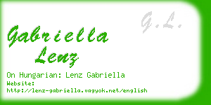 gabriella lenz business card